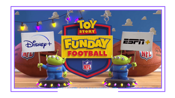 Latinoamérica: Pensando en atraer al público infantil, Disney hará en tiempo real una recreación animada de un juego de la NFL ambientada en Toy Story